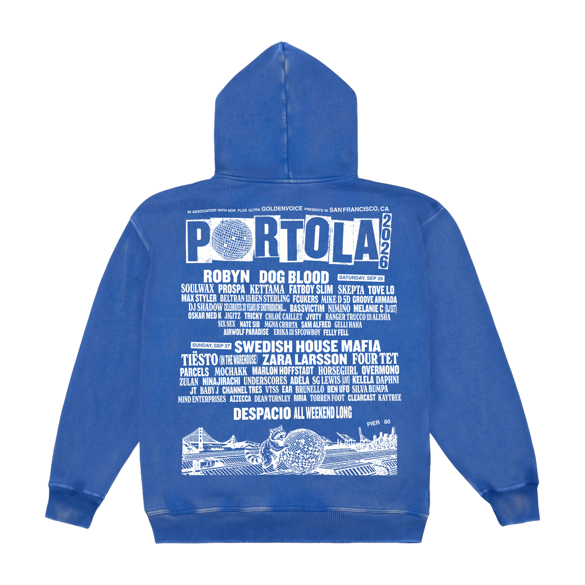 Portola 2026 Lineup Zip Hoodie