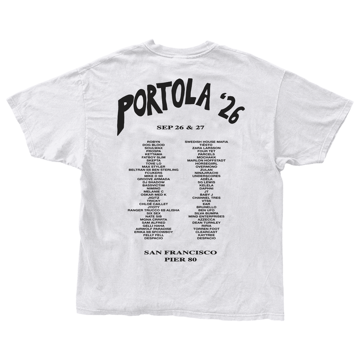 Spinnin' 2026 Lineup Tee