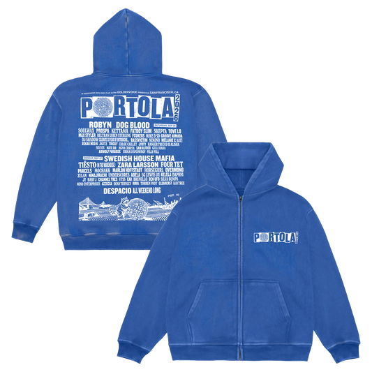 Portola 2026 Lineup Zip Hoodie