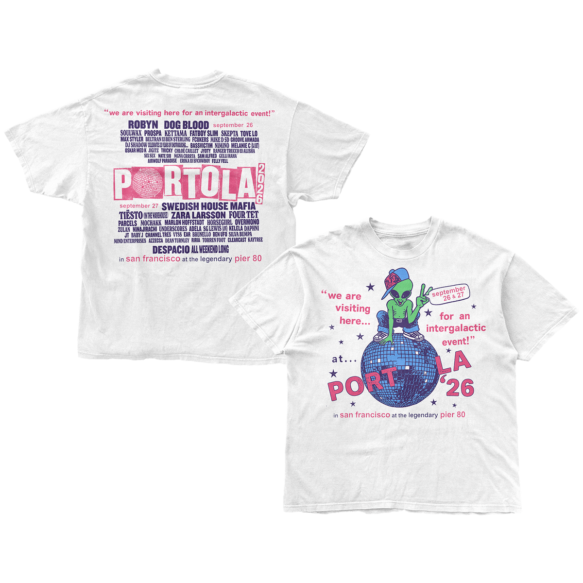 Disco Martian 2026 Lineup Tee
