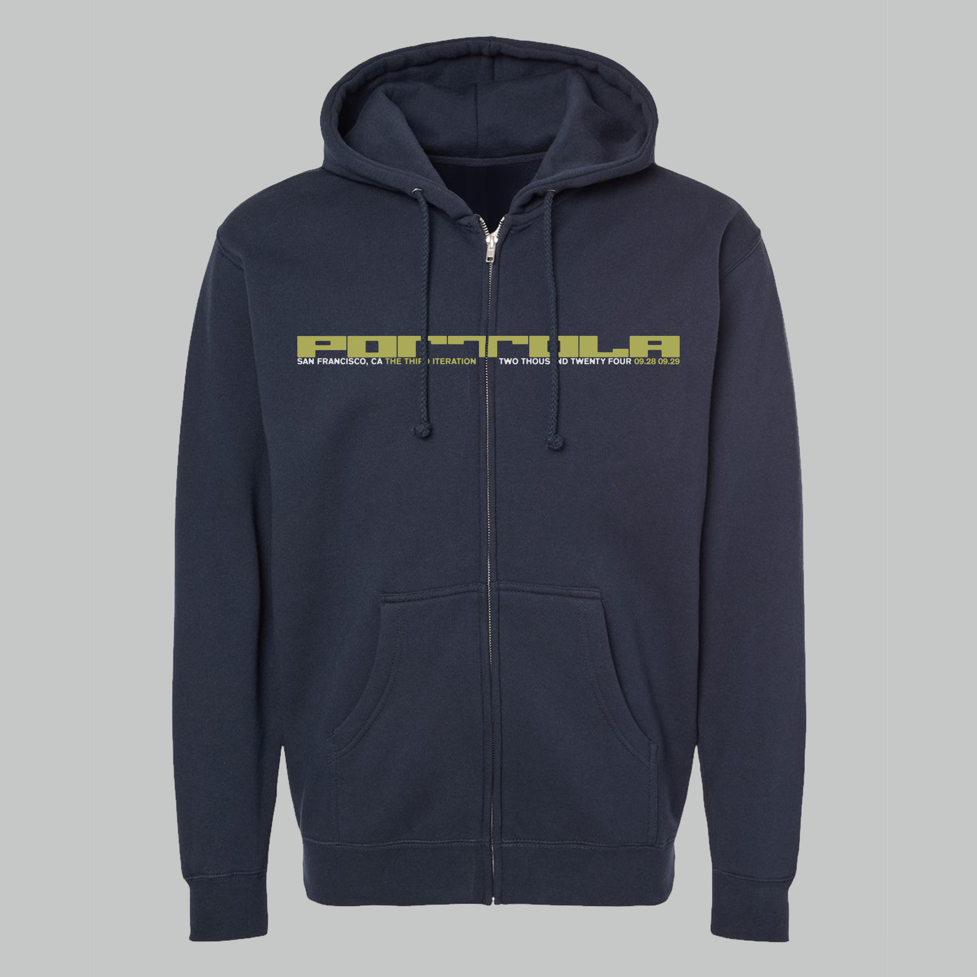 Portola Lineup Zip Hoodie - Front