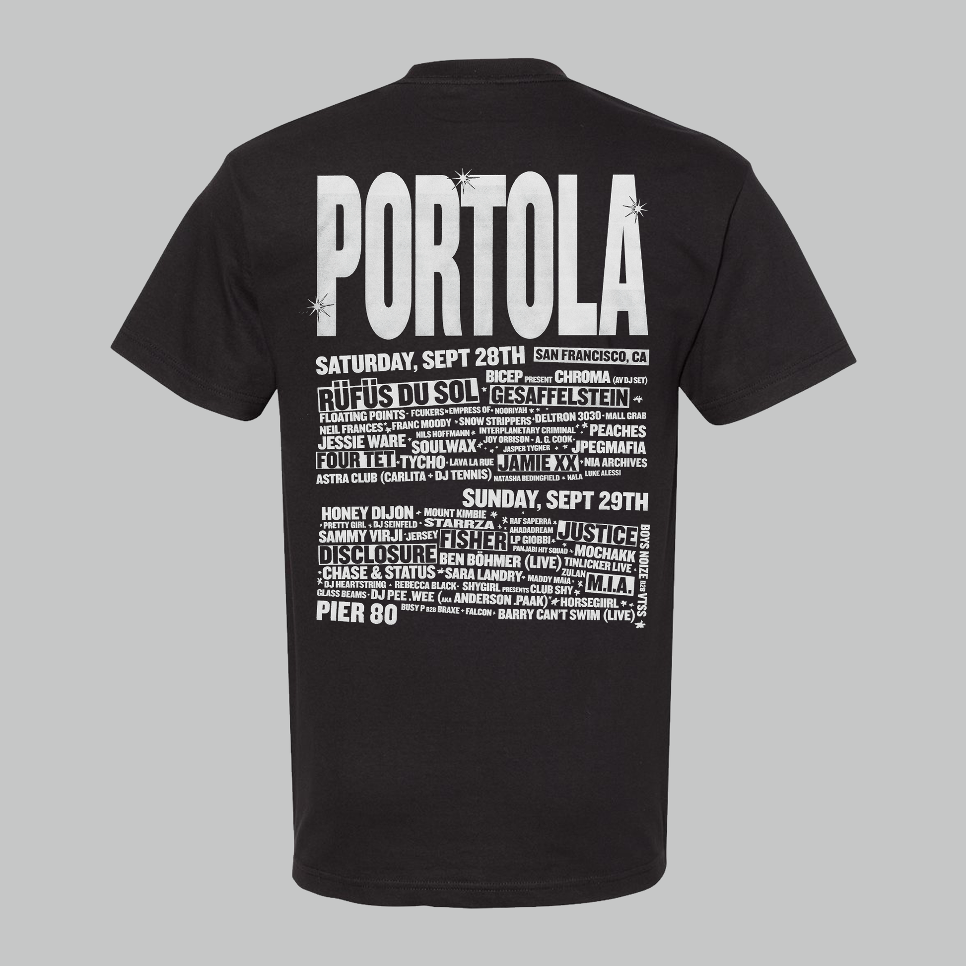 Portola Smiley Lineup Tee - Back