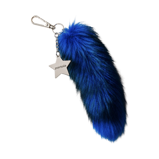 Raccoon Tail Keychain Charm